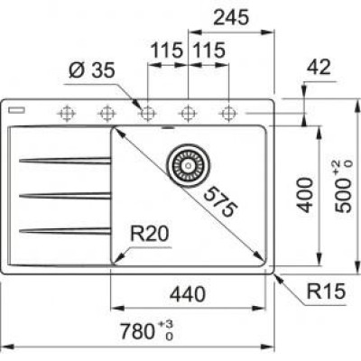 Кухонна мийка Franke Centro CNG 611-78 TL 114.0630.471