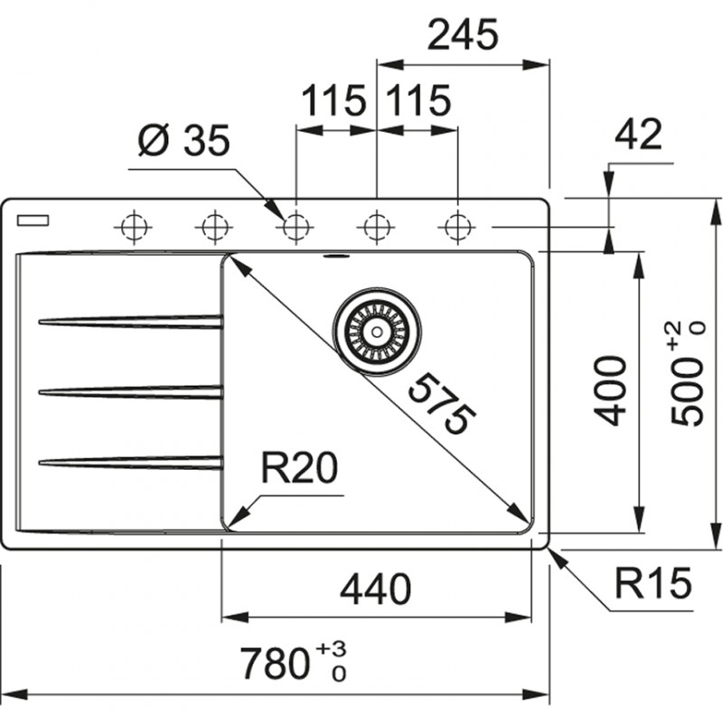 Кухонна мийка Franke Centro CNG 611-78 TL 114.0630.477