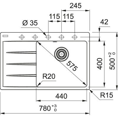 Кухонна мийка Franke Centro CNG 611-78 TL 114.0630.479