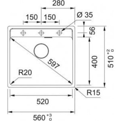 Кухонна мийка Franke MRG 610-52 TL 114.0668.818