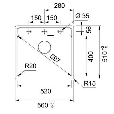 Кухонна мийка Franke MRG 610-52 TL 114.0668.867