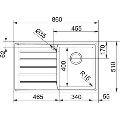 Кухонна мийка Franke NPX 611 101.0068.368