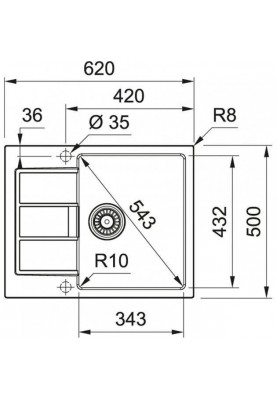 Кухонна мийка Franke S2D 611-62 143.0627.382