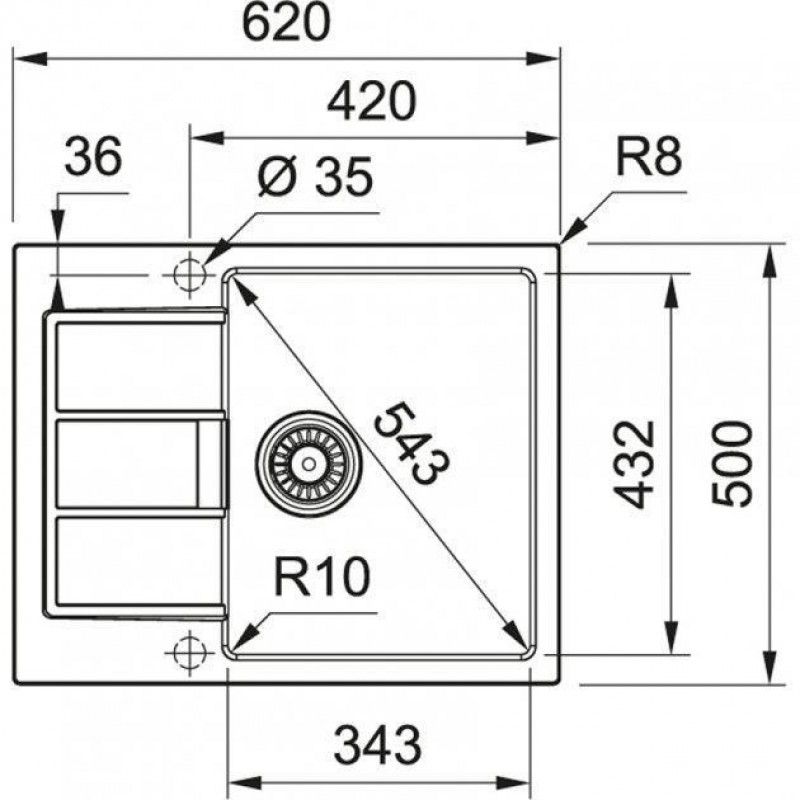 Кухонна мийка Franke S2D 611-62 143.0627.382