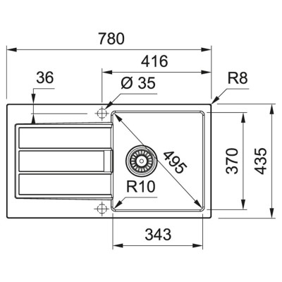 Кухонна мийка Franke S2D Slim 611-78 143.0632.395