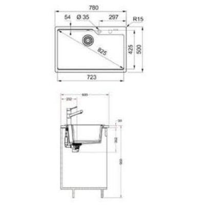 Кухонна мийка Franke UBG 610-78 114.0574.962
