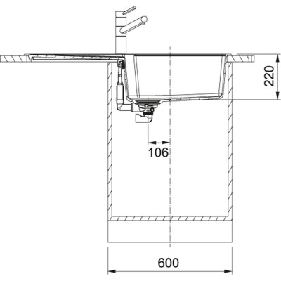 Кухонна мийка Franke UBG 611-100 XL 114.0631.513