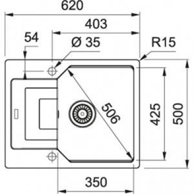 Кухонна мийка Franke UBG 611-62 114.0574.953