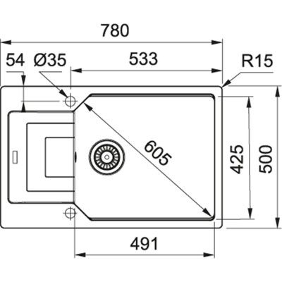 Кухонна мийка Franke UBG 611-78 XL 114.0574.975