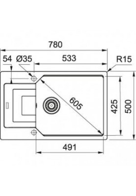 Кухонна мийка Franke UBG 611-78 XL 114.0574.978