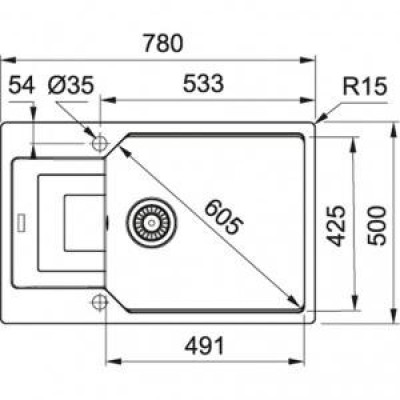 Кухонна мийка Franke UBG 611-78 XL 114.0574.978