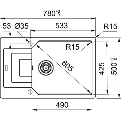 Кухонна мийка Franke UBG 611-78 XL 114.0631.469