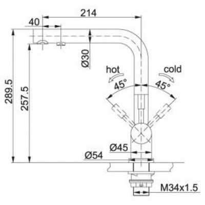 Змішувач для кухонного миття Franke Atlas Clear Water 120.0179.978