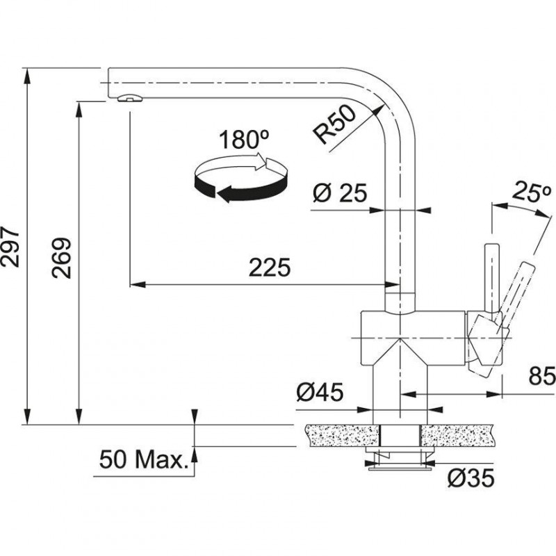 Змішувач для кухонного миття Franke Atlas Neo Sensor 115.0625.489