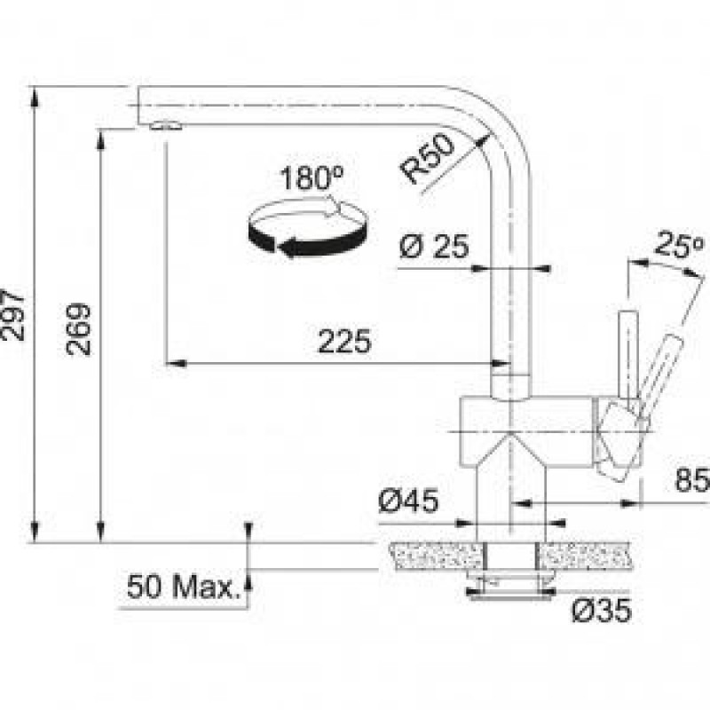 Змішувач для кухонного миття Franke Atlas Neo Sensor 115.0625.525