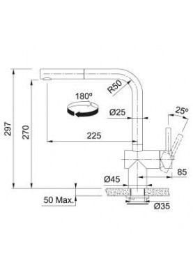 Змішувач для кухонного миття Franke Atlas Neo Sensor 115.0625.527