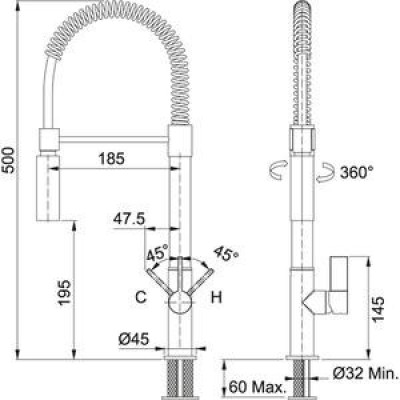 Змішувач для кухонного миття Franke Fox Pro 115.0486.993