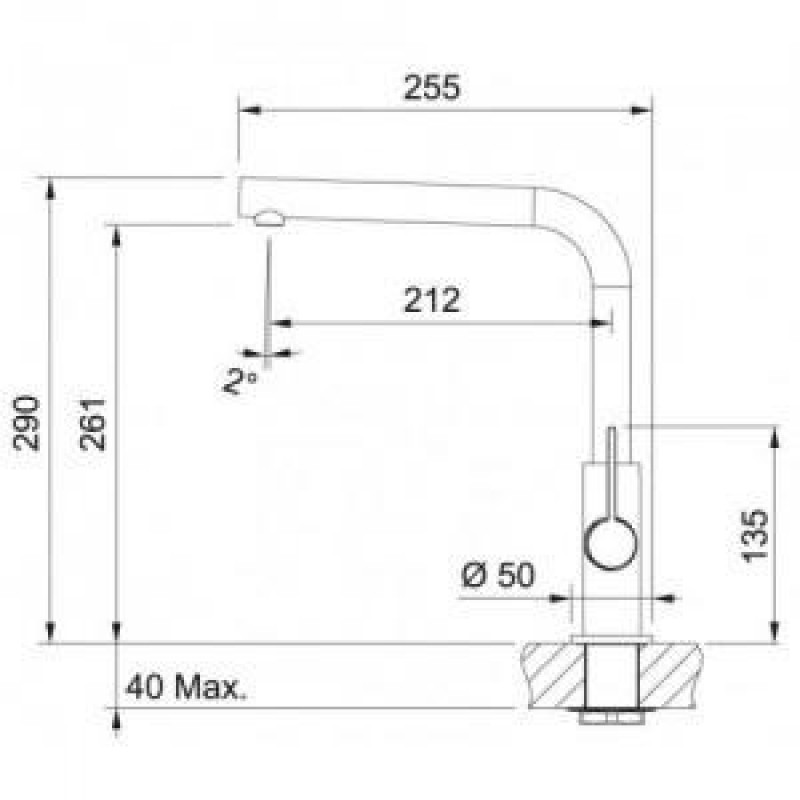 Змішувач для кухонного миття Franke Neptune Evo 115.0373.929