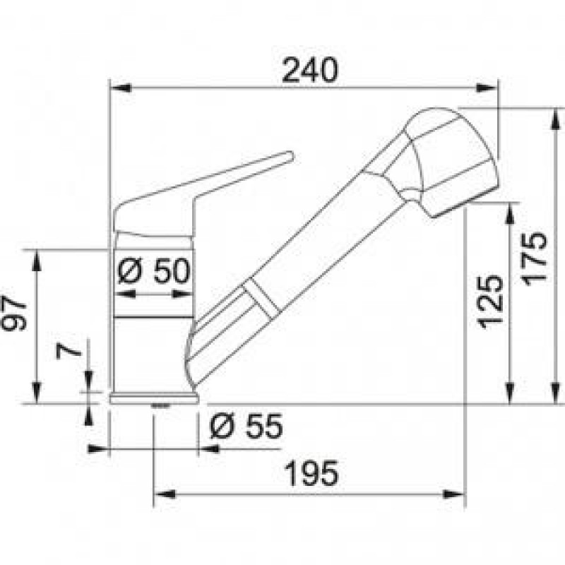 Змішувач для кухонного миття Franke Novara Plus (115.0470.675)