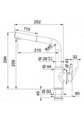 Змішувач для кухонного миття Franke Urban 115.0595.083