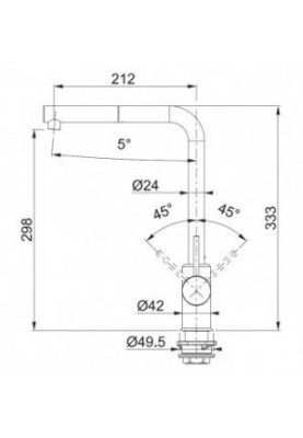 Змішувач для раковини Franke Sirius 115.0668.280