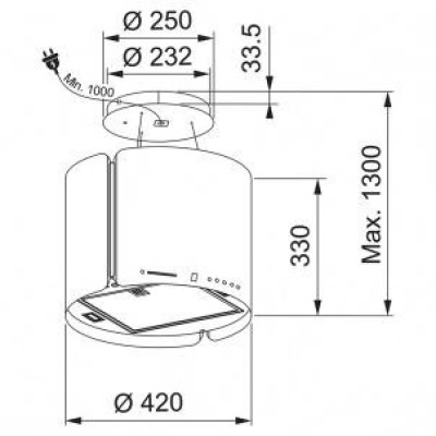 Декоративна витяжка Franke FSMS F42 SS/BK MATT (345.0654.870)