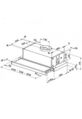 Телескопічна витяжка Franke Flexa FTC 512 XS V2 (110.0200.714)