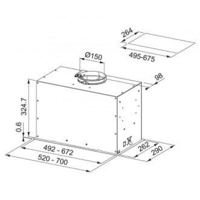 Витяжка, що вбудовується Franke Box Flush EVO FBFE WH MATT A52 (305.0665.366)