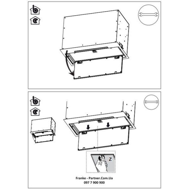 Витяжка, що вбудовується Franke Box Flush EVO FBFE XS A70 (305.0665.361)