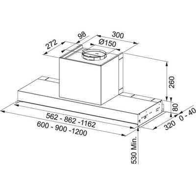 Витяжка, що вбудовується Franke FSTP NG 1205 X (110.0473.547)