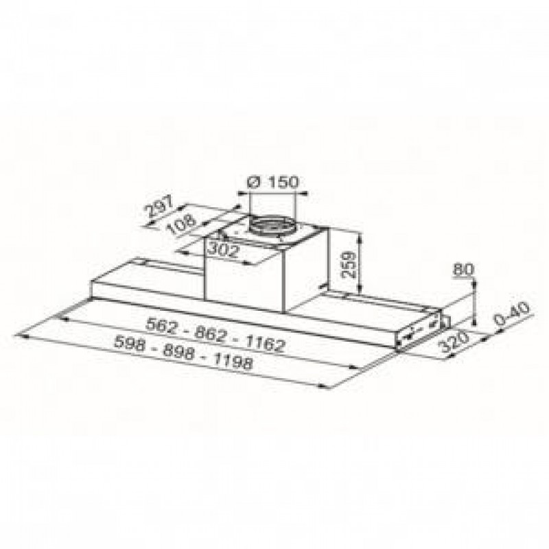 Витяжка, що вбудовується Franke Style Pro FSTPRO 608 X (305.0522.798)