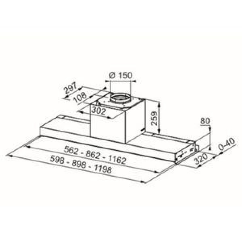 Витяжка, що вбудовується Franke Style Pro FSTPRO 908 X (305.0522.797)