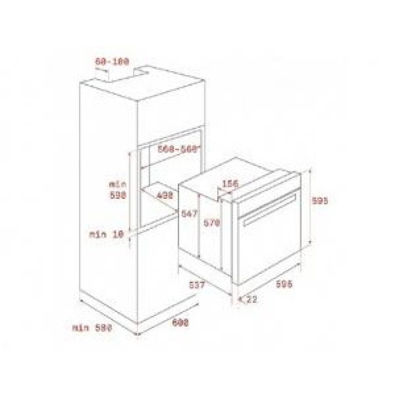 Духовка електрична Teka HRB 6400 ATS 111010015