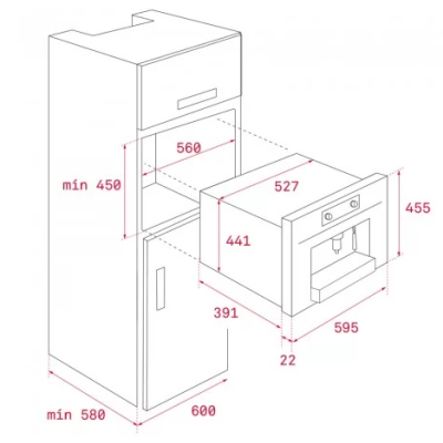 Кавоварка вбудована Teka UrbanColor CLC 855 GM (111630003)