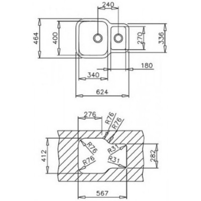 Кухонна мийка Teka BE 1 1/2 B 625 REV 10125160
