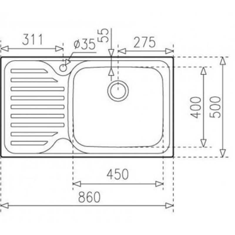 Кухонна мийка Teka Classic Max 1B 1D RHD 11119200