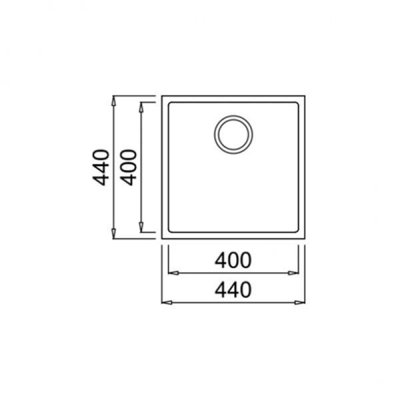 Кухонна мийка Teka SQUARE 40.40 TG 115230028