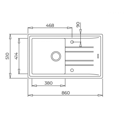 Кухонна мийка Teka STONE 50 B-TG 1B 1D 115330020