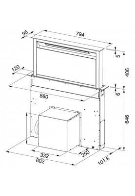 Кухонна витяжка Franke Downdraft FDW 908 IB XS (110.0365.588)