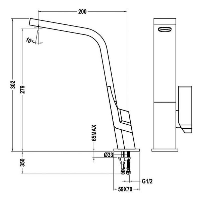 Змішувач для кухонного миття Teka IC 915 ICON 339150200