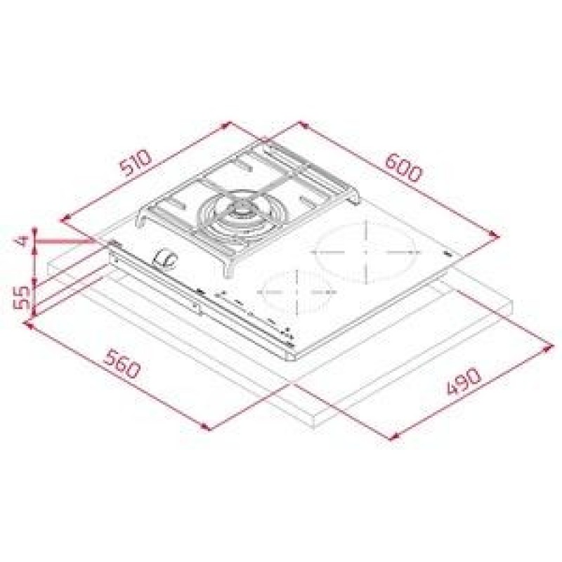 Варильна поверхня комбінована Teka JZC 63312 ABN BK (112570149)