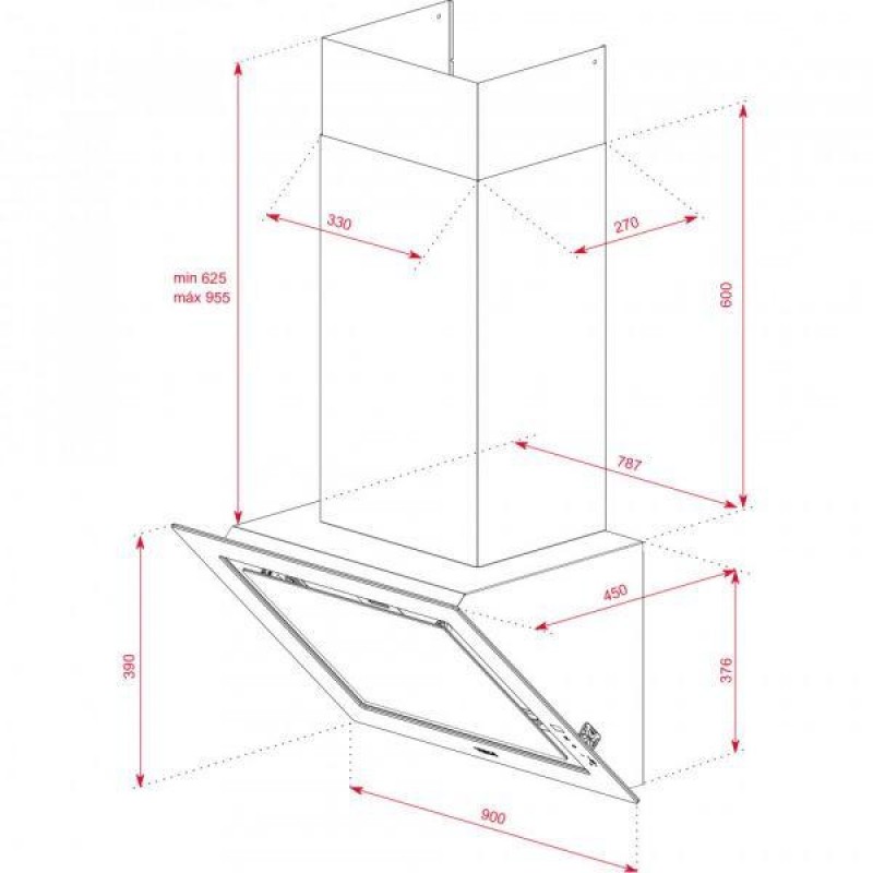 Витяжка похильна Teka DLV 98660 SM 112930032