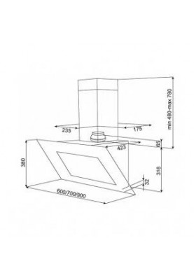 Витяжка похильна Teka DVT 68660 TBS 112930040