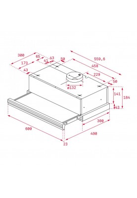 Витяжка телескопічна Teka CNL 6415 Inox (40436810)