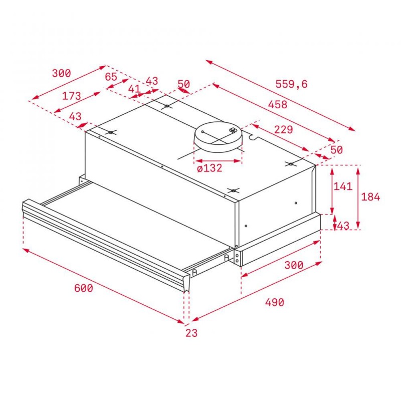 Витяжка телескопічна Teka CNL 6415 Inox (40436810)