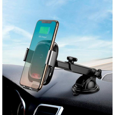 Автомобільний тримач для смартфона Baseus Smart Vehicle Bracket Wireless Charger (WXZN-B01)