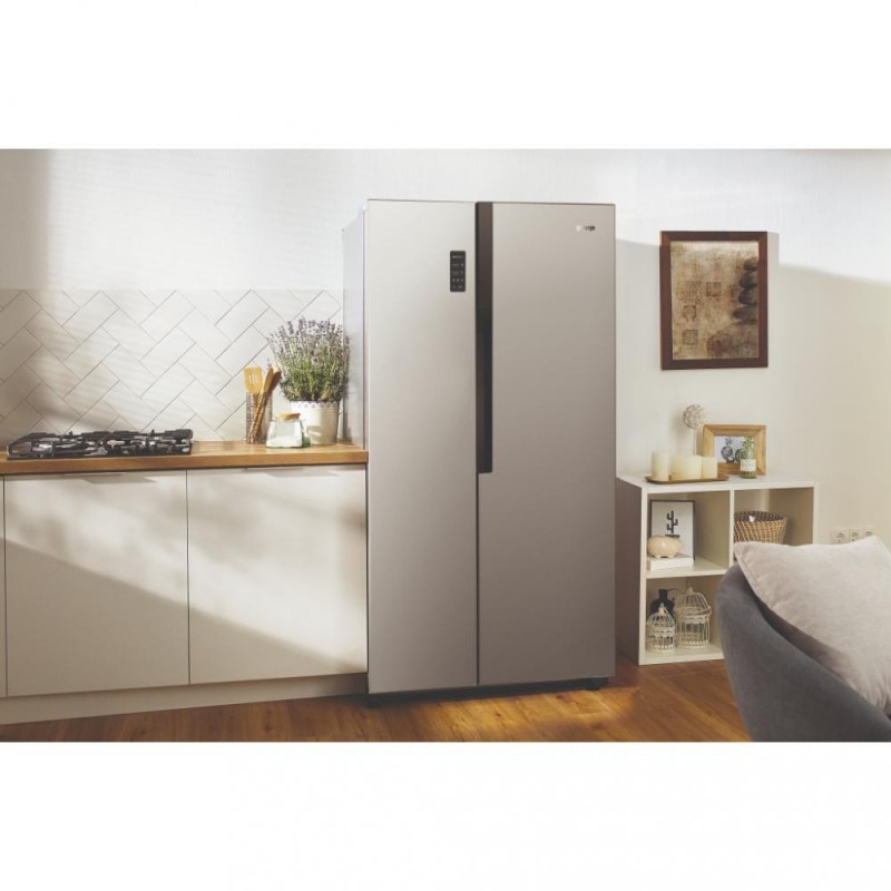 Холодильник із морозильною камерою Gorenje NRS918EMX