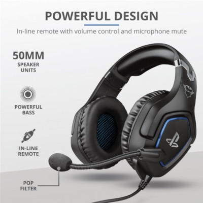Комп'ютерна гарнітура Trust GXT 488 Forze-G for PS4 Black (23530)