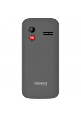 Мобільний телефон (бабушкофон) Sigma mobile Comfort 50 HIT Grey