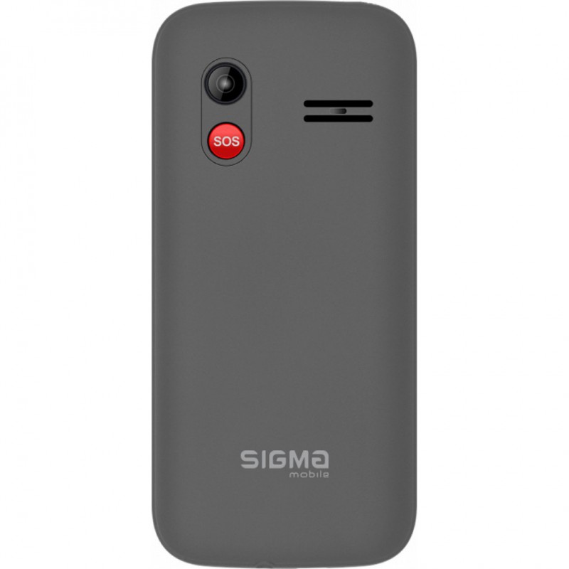 Мобільний телефон (бабушкофон) Sigma mobile Comfort 50 HIT Grey